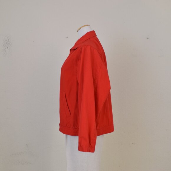 Vintage 90s Koret Francisca Lightweight Cotton/Poly‎ Full-Zip Jacket | size M - Picture 2 of 14